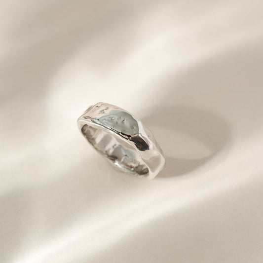 Luna Sterling Silver Textured Ring