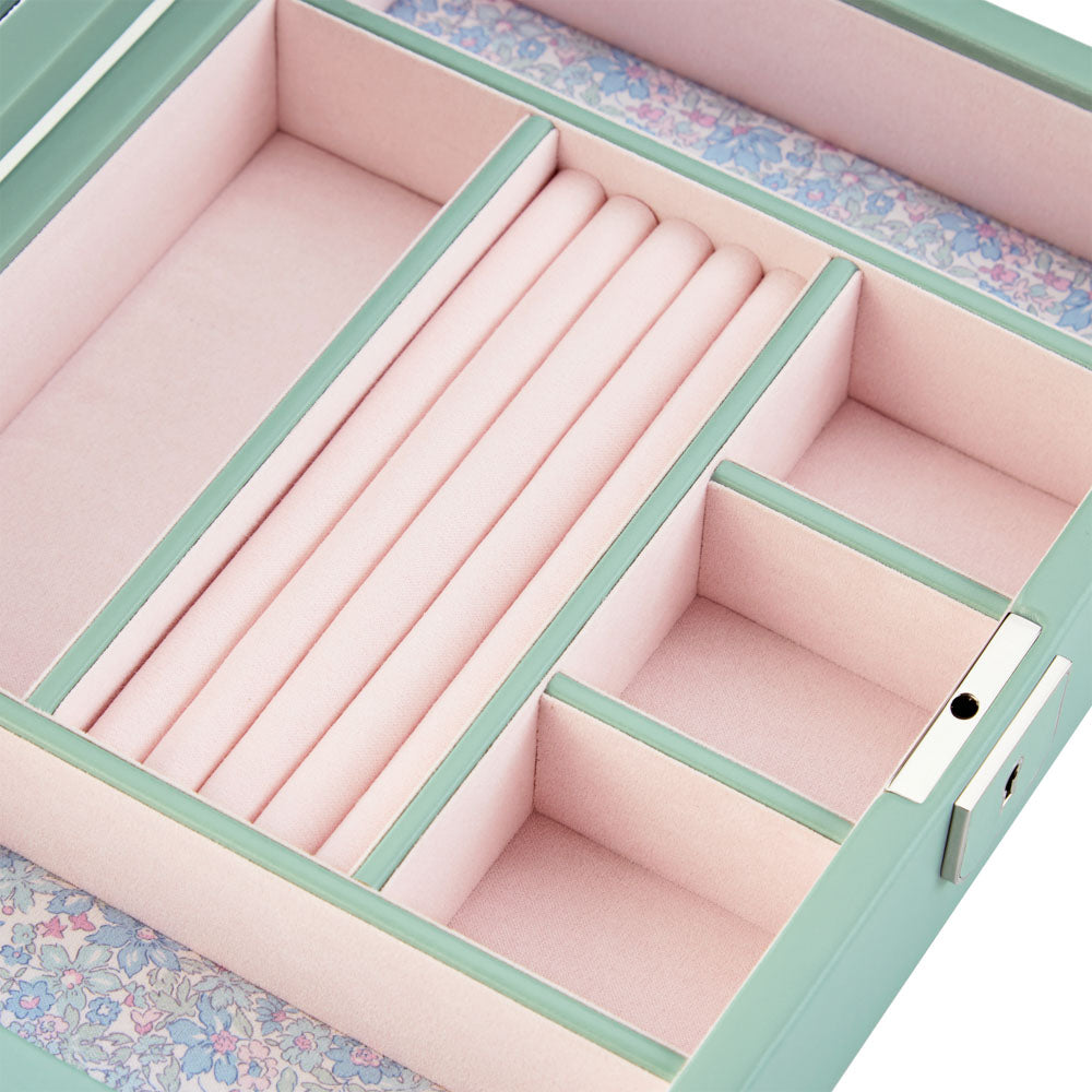 WOLF x LIBERTY Julia Medium Jewellery Box Sage Green