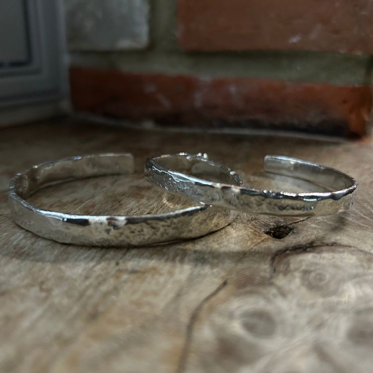 Silver Cuff Bracelet from Lulu and Boo Jewellery.
