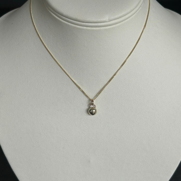 9ct gold bobble necklace - small