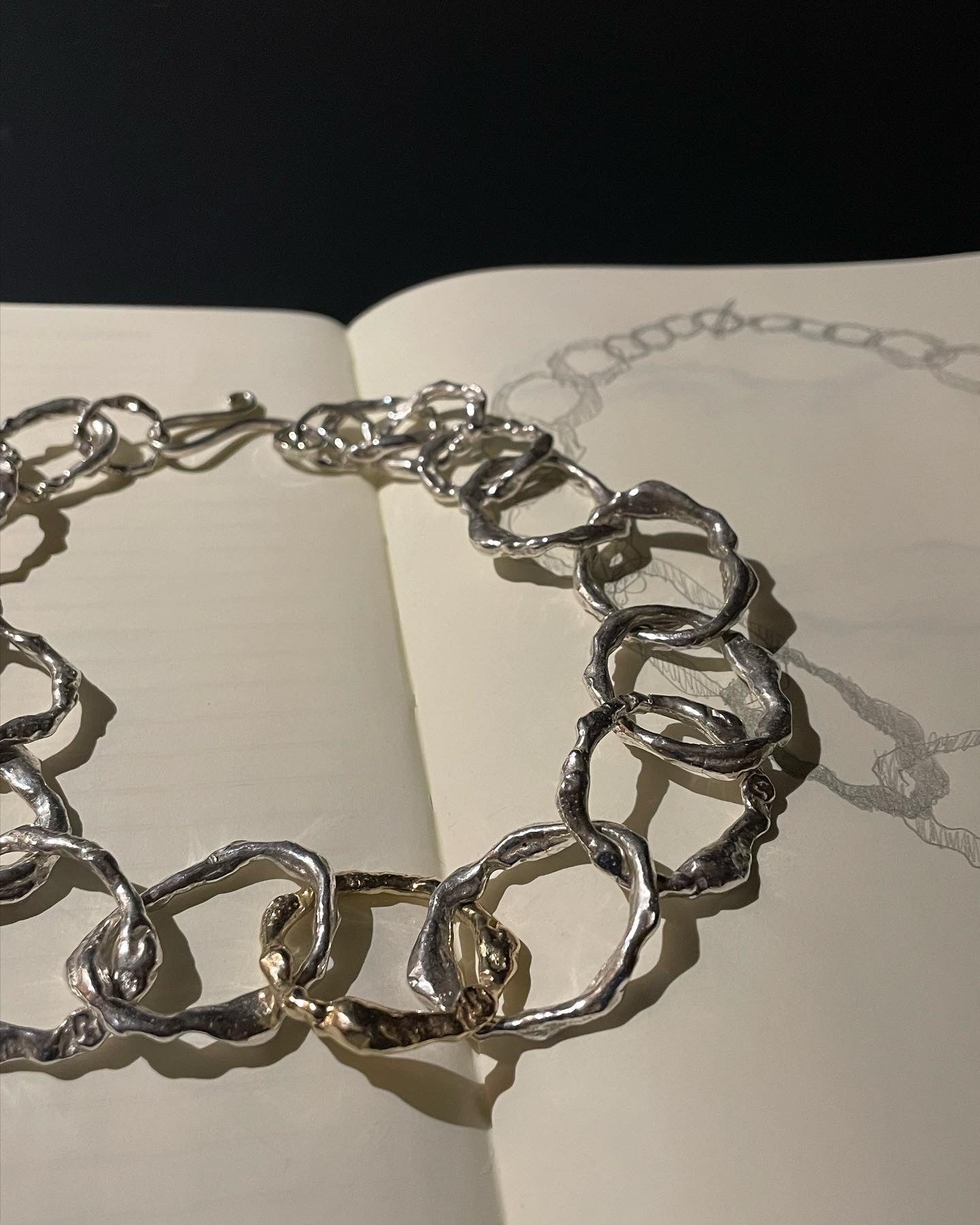 Full Halo Choker in silver and 9ct gold