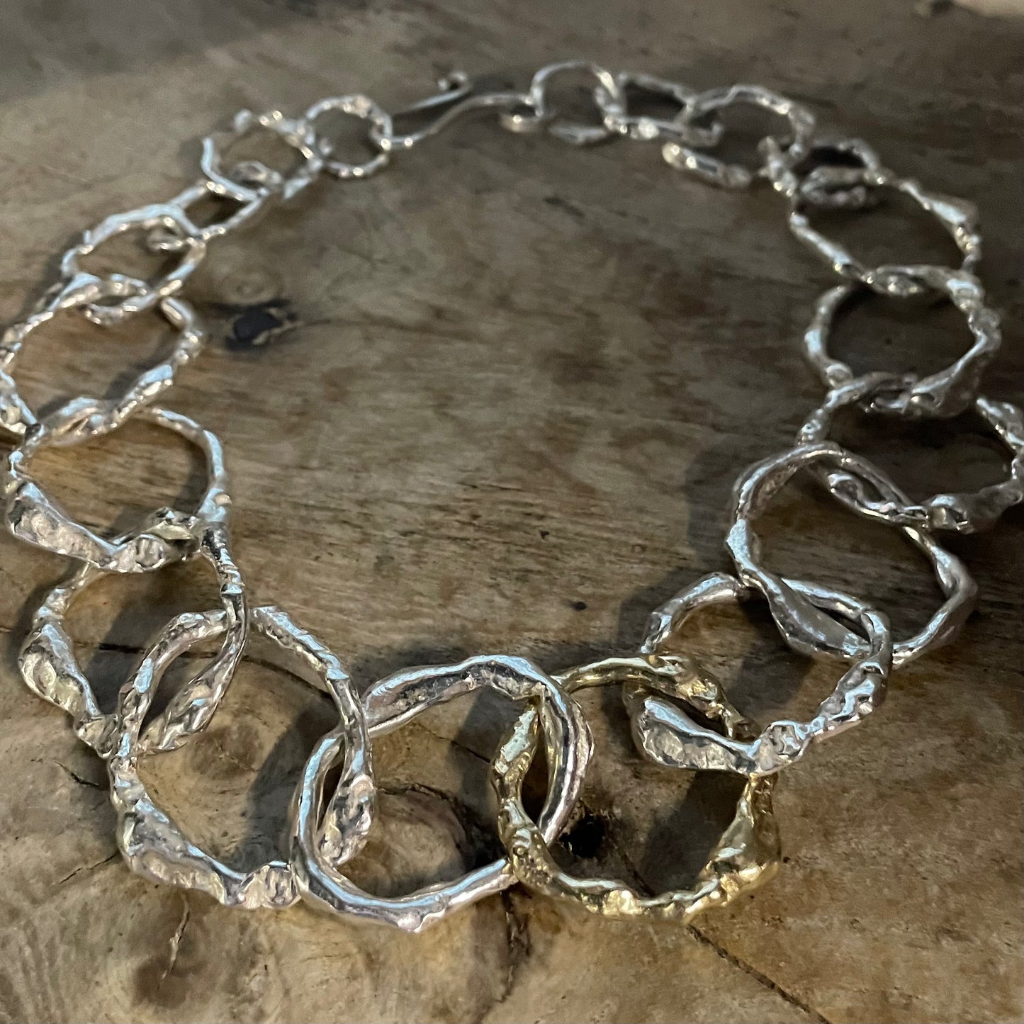 Full Halo Choker in silver and 9ct gold