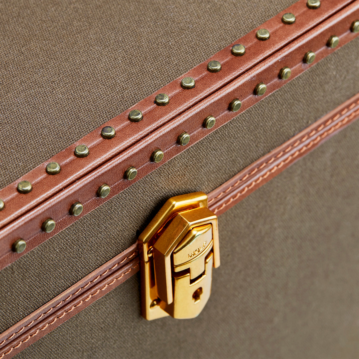 Ida Trunk Large Jewellery Box - Khaki