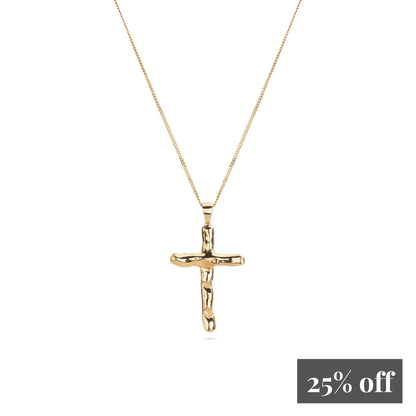 Small 9ct Gold Cross Necklace