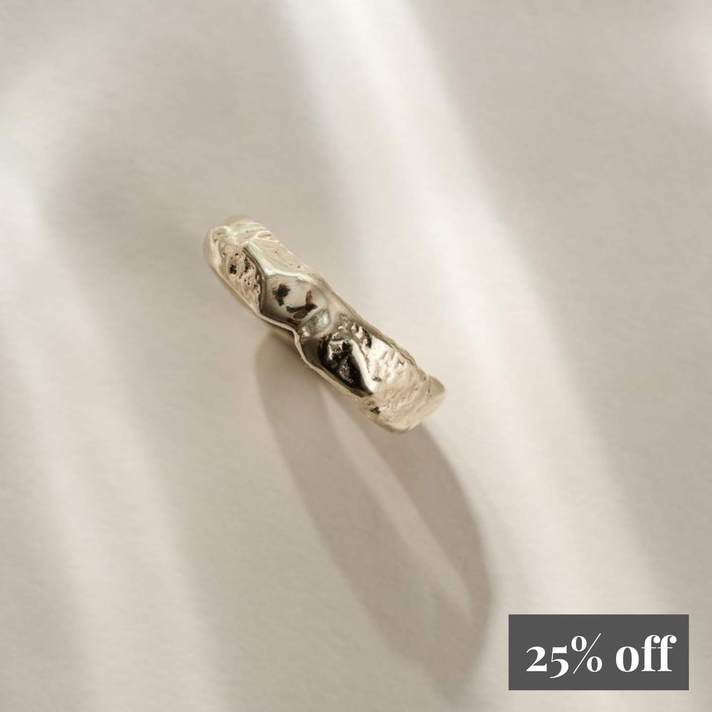 Luna 9ct Gold Ring - Sizes G + R