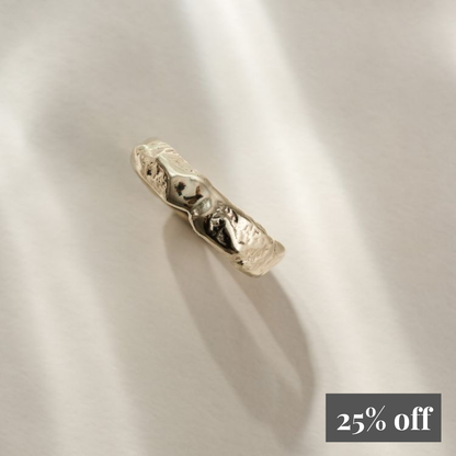 Luna 9ct Gold Ring - Sizes G + R