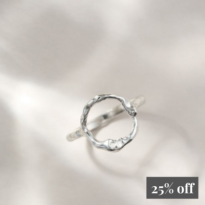 Silver Halo Ring