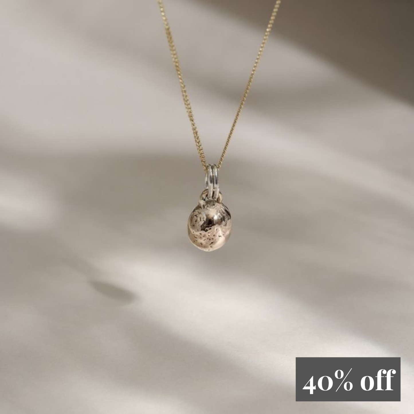 9ct Gold Bobble Necklace