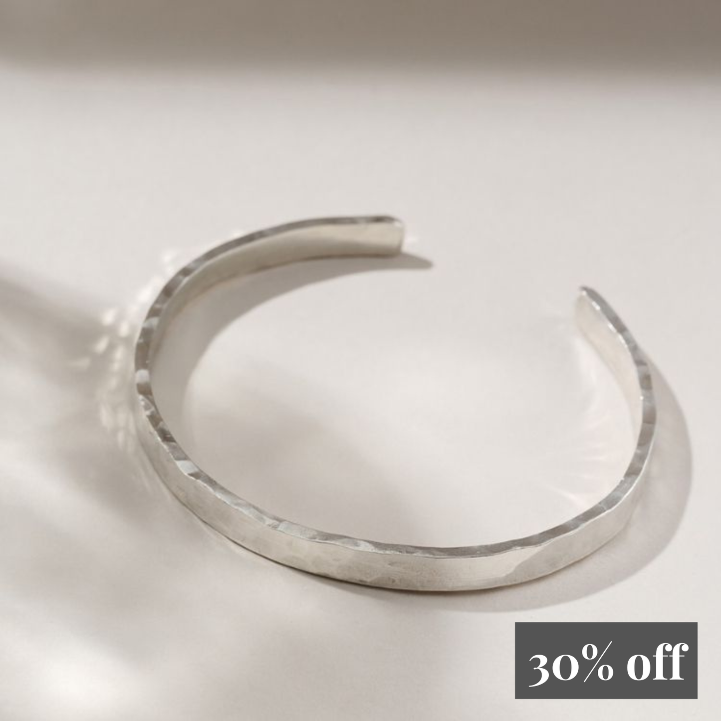 Textured unisex cuff bangle