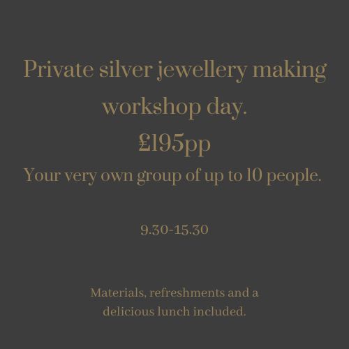 Private Jewellery Making Workshops - Contact For Availability