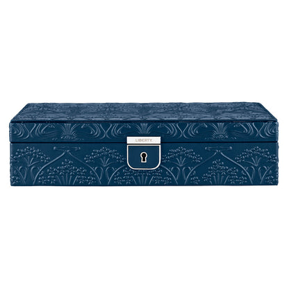WOLF x LIBERTY All Over Ianthe Medium Jewellery Box Navy