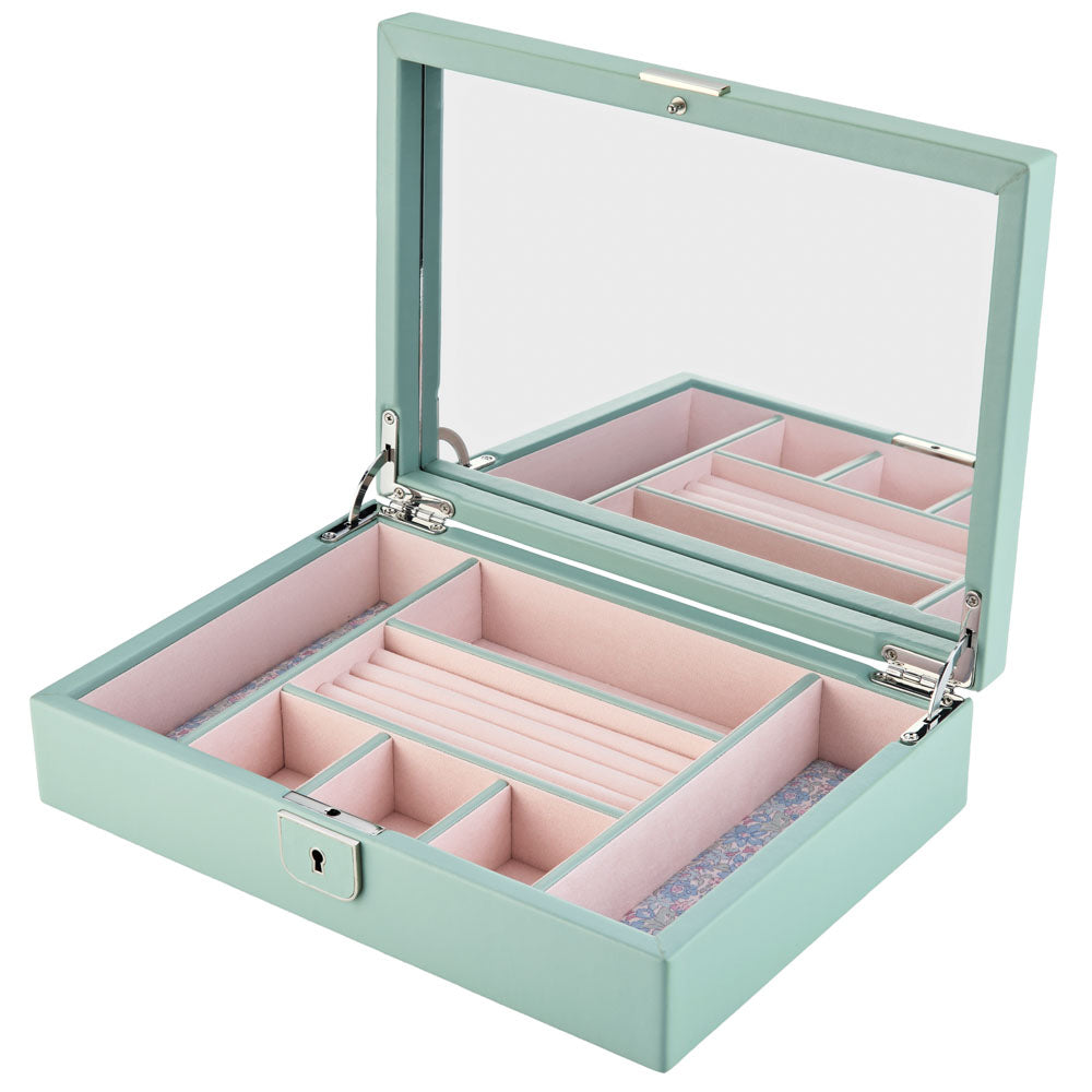 WOLF x LIBERTY Julia Medium Jewellery Box Sage Green