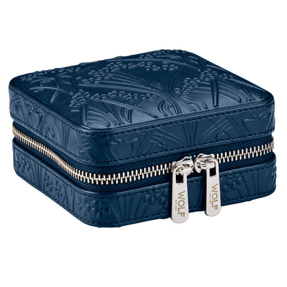 WOLF x LIBERTY All Over Ianthe Small Travel Jewelry Case - Navy