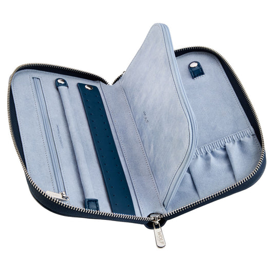 WOLF x LIBERTY All Over Ianthe Travel Jewelry Portfolio - Navy