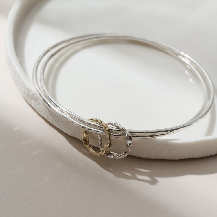 Molten Halo Charm Bangle