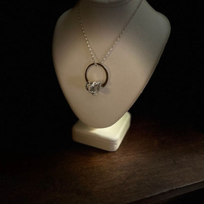 Water cast silver pendant on beautiful 18" diamond cut chain