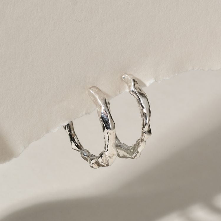 Molten Halo Hoop earrings - Medium