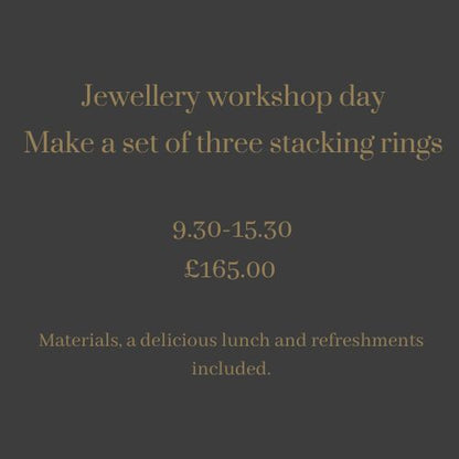 Silver stacking Ring Making Workshop