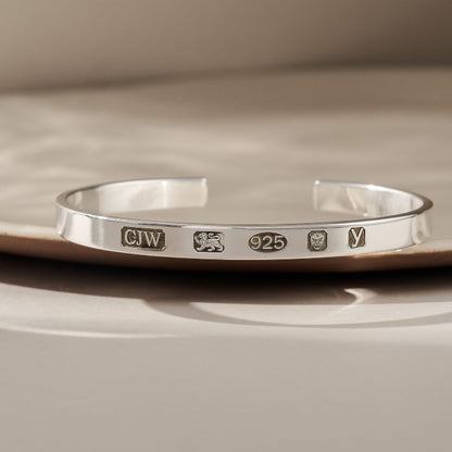 Unisex Hallmark Cuff Statement Bangle