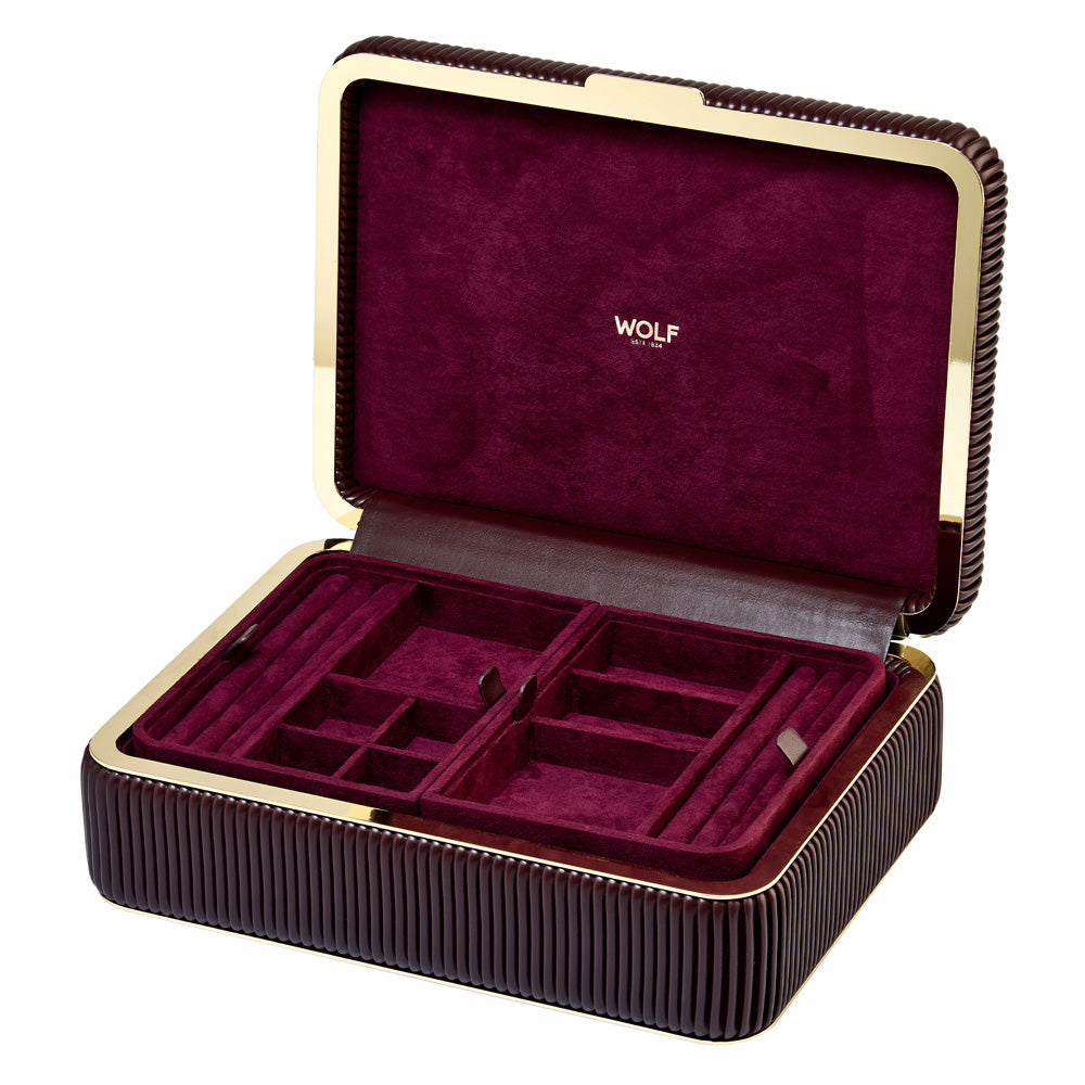 Wolf Bella gold jewellery box for sale from Lulu and Boo.