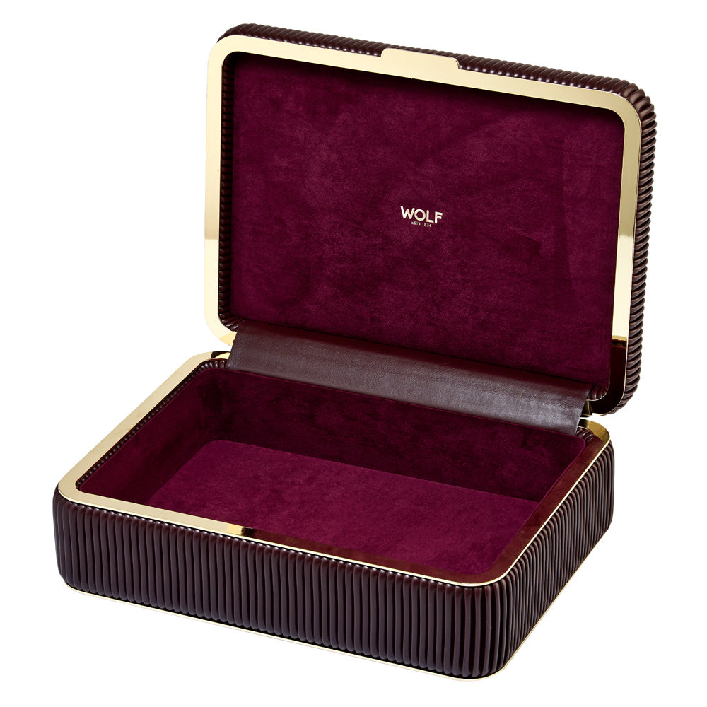 Wolf Bella gold jewellery box for sale from Lulu and Boo.