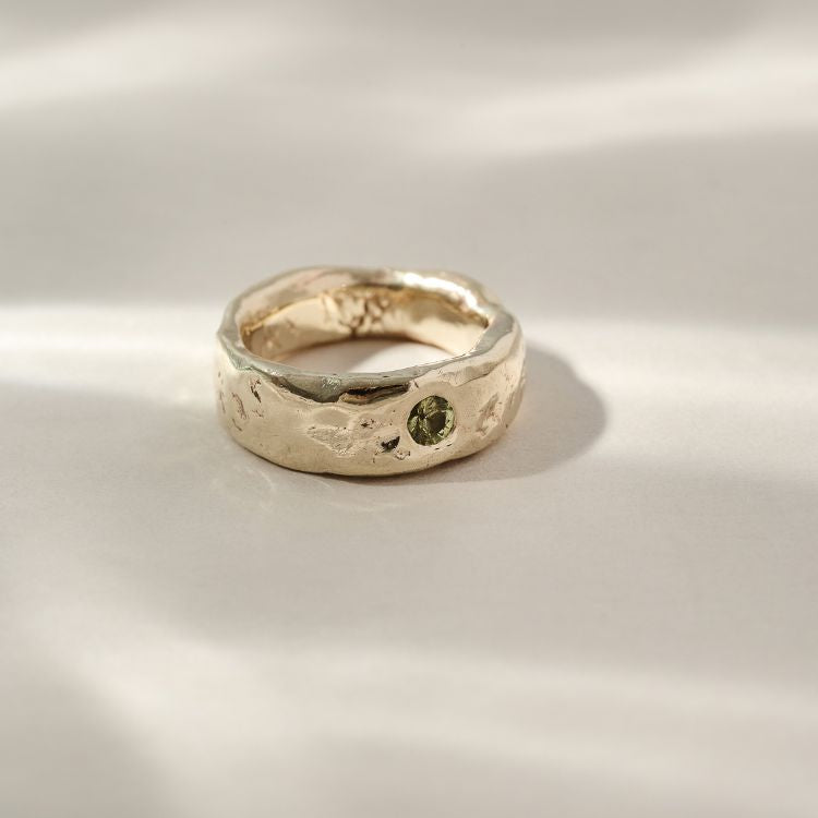 Harlequin x Luna 9ct Gold Sapphire Solitaire Ring