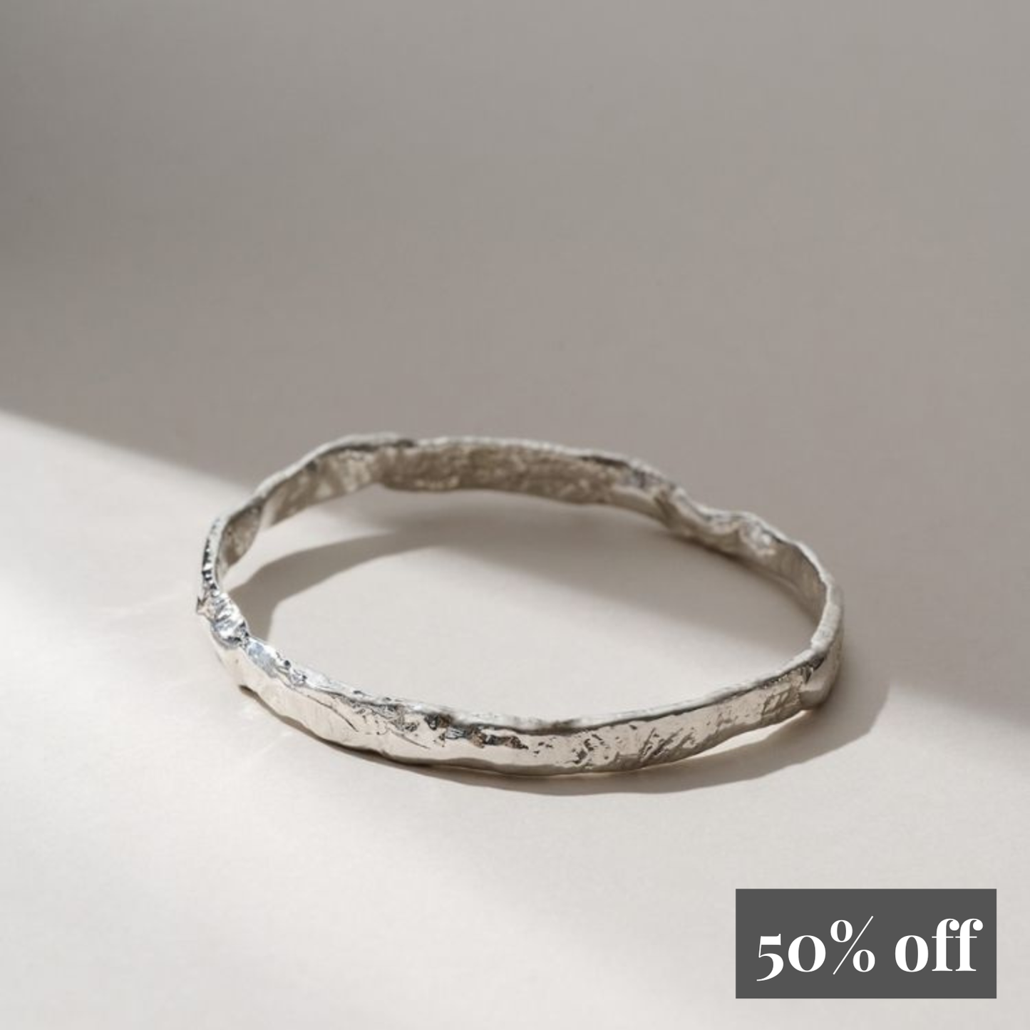 Harlequin x Luna Sapphire Silver Bangle