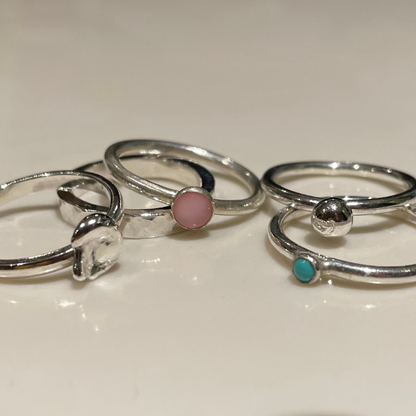 HALF TERM SPECIAL Make your own silver stacking rings - Beginners class Tuesday 13th February