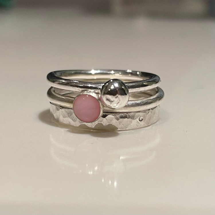 Make your own silver stacking rings - Beginners class Saturday 21st September