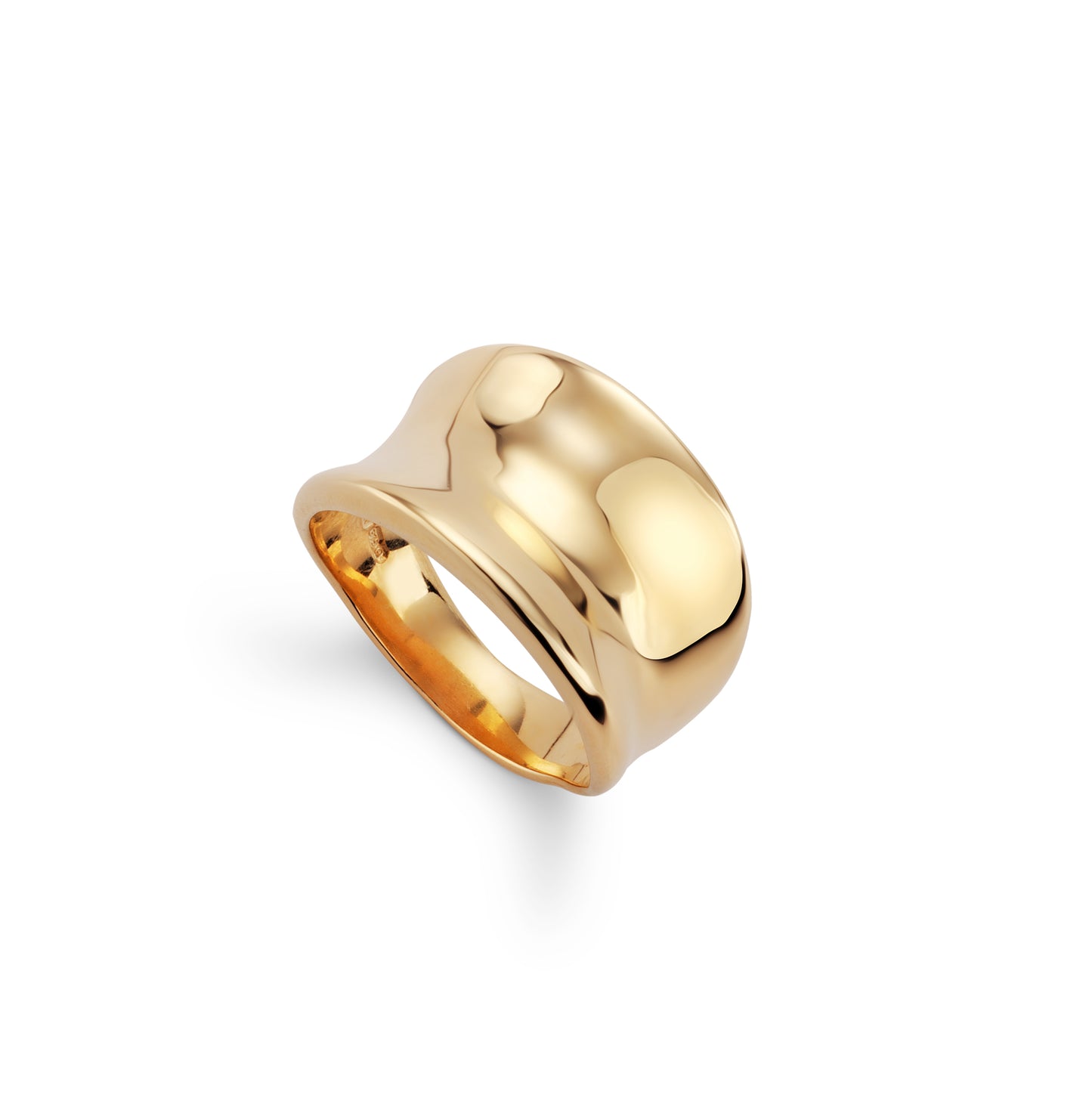 18ct Gold Saddle Ring High Shine