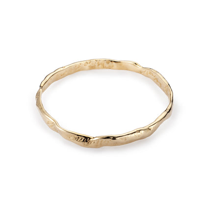 Luna Textured 9ct Gold Bangle