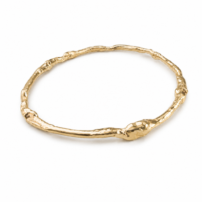 9ct Molten Gold Bangle