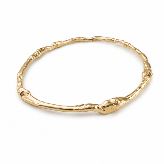 9ct Molten Gold Bangle
