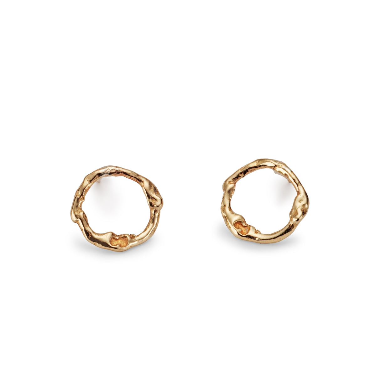 18ct Gold Halo Stud Earrings