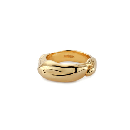 Molten 9ct Gold Chunky Ring