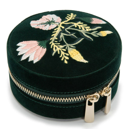 WOLF Zoe Travel Round Zip Case - Forest Green