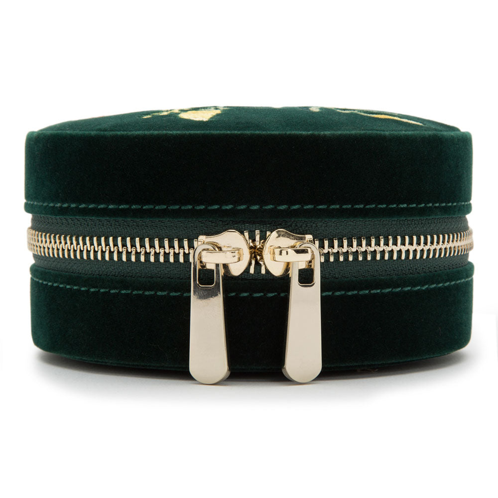 WOLF Zoe Travel Round Zip Case - Forest Green