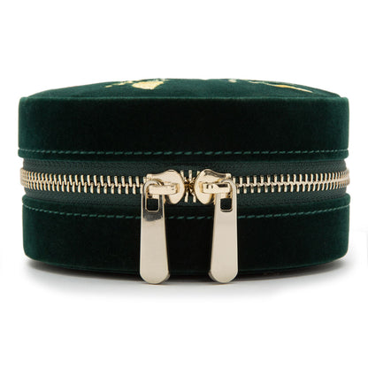 WOLF Zoe Travel Round Zip Case - Forest Green