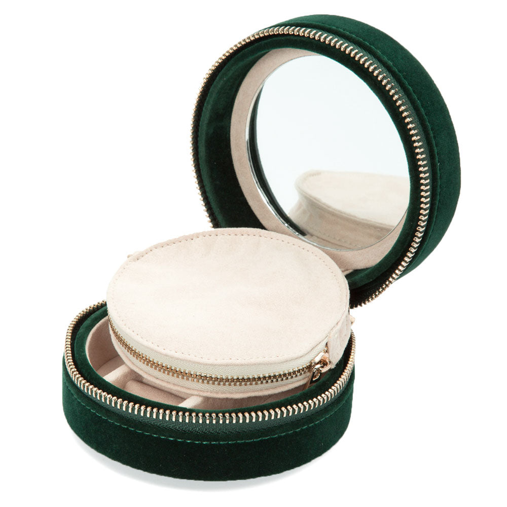 WOLF Zoe Travel Round Zip Case - Forest Green