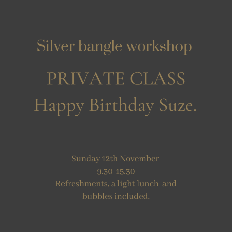 Private class Make your own bangle or stacking bangles - Sunday 12th November