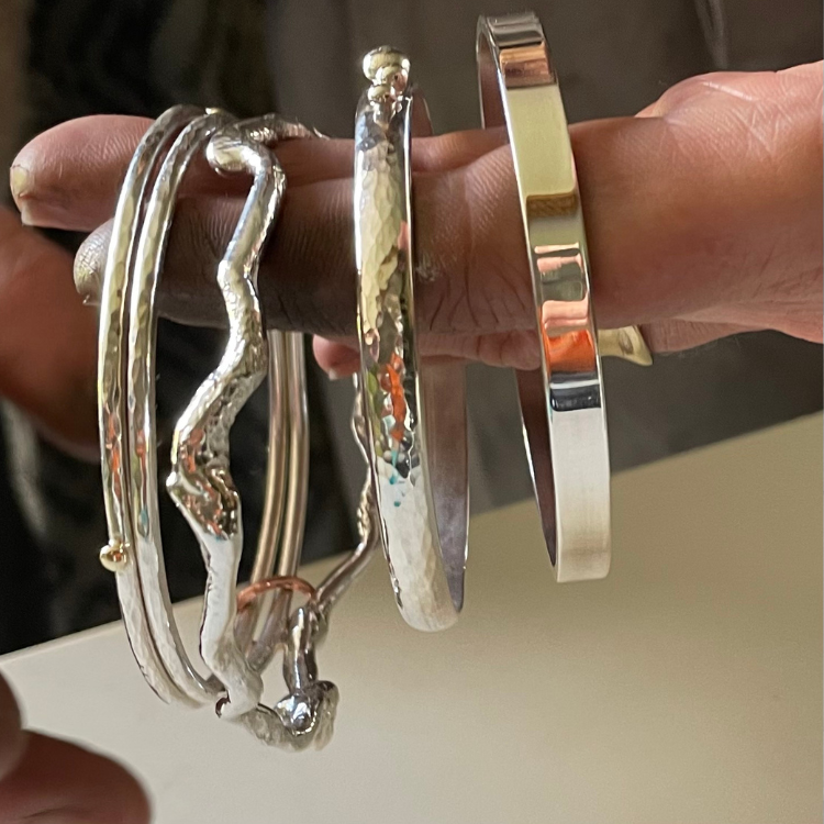 Make your own bangle or stacking bangles - Beginners class Sunday 24th March