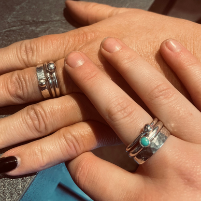 Make your own silver stacking rings - Beginners class Sunday July 23rd