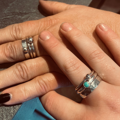 Make your own silver stacking rings - Beginners class Saturday 21st September