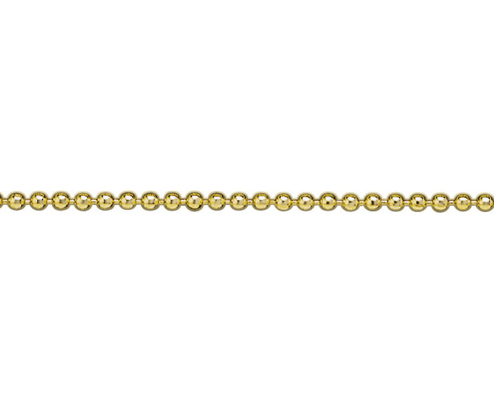 9ct Gold Bead Chain 18 inch