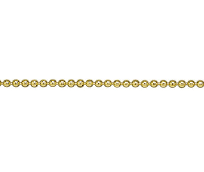 9ct Gold Bead Chain 18 inch