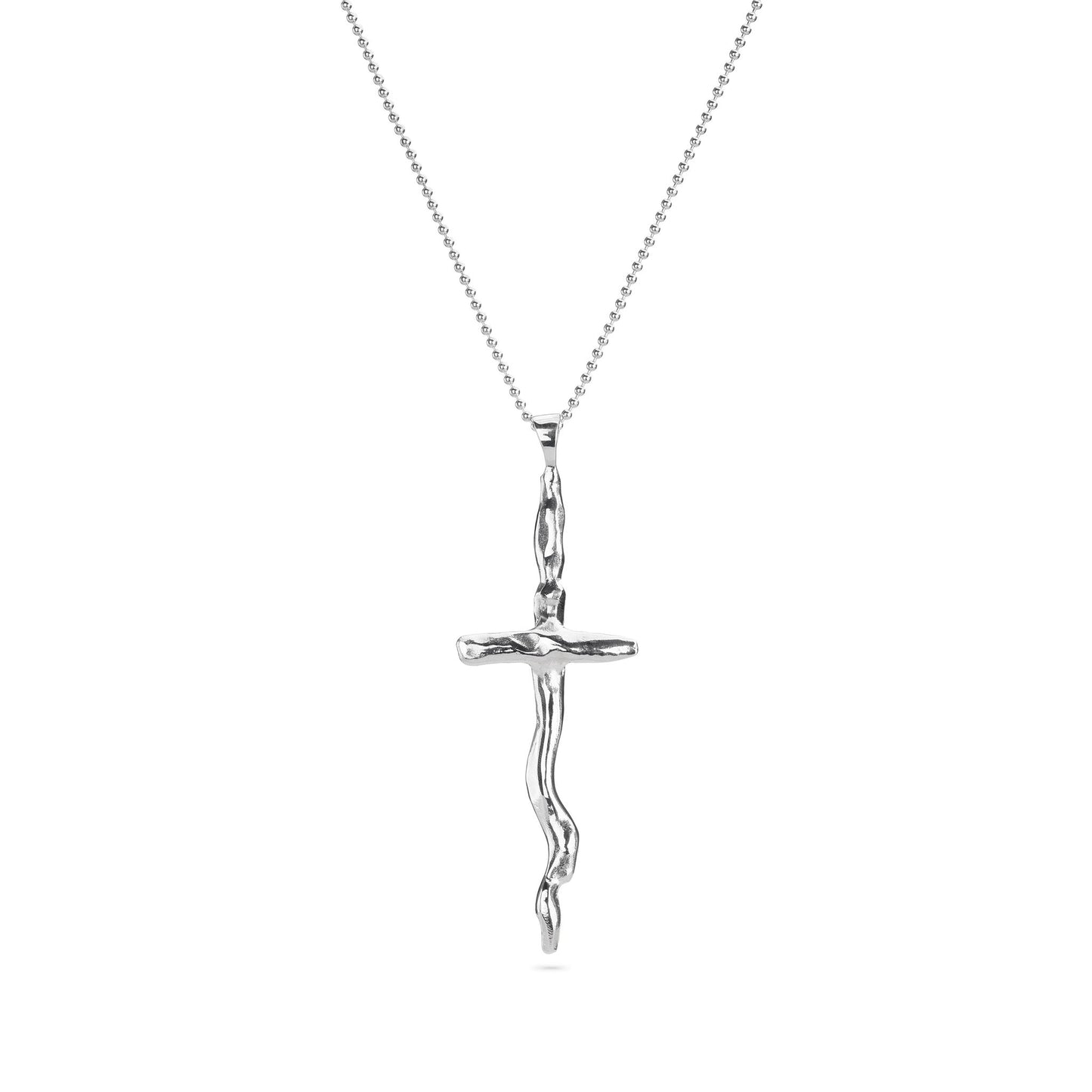 Sterling Silver Cross Pendant - Large