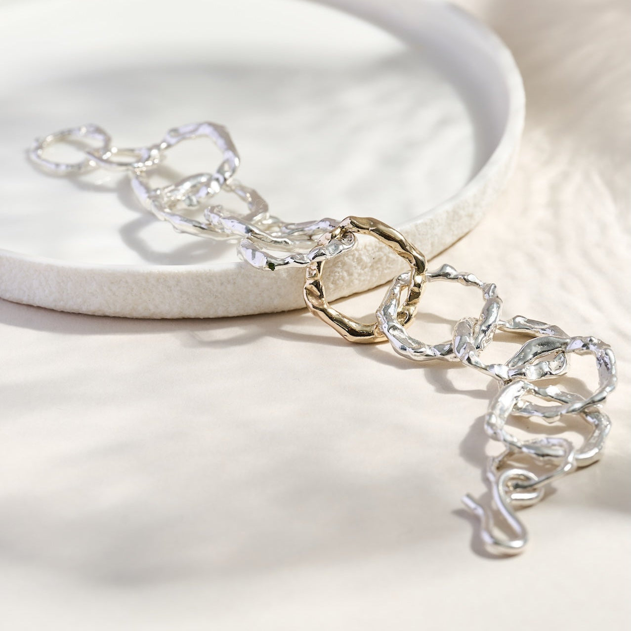 Full Halo Bracelet in Silver and 9ct Gold
