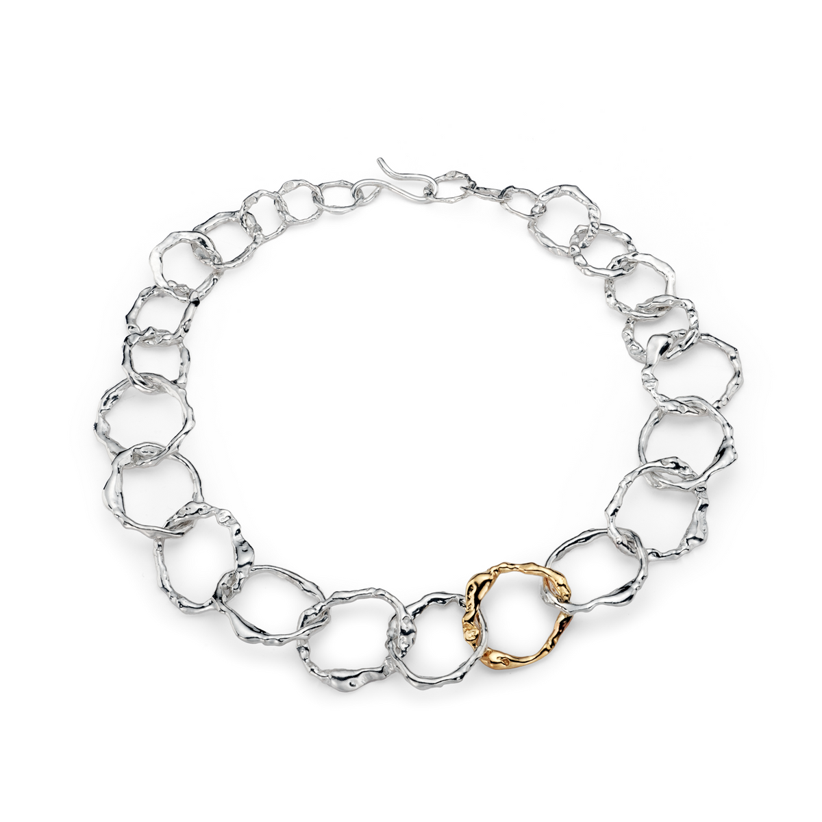 Full Halo Choker in Silver and 9ct Gold