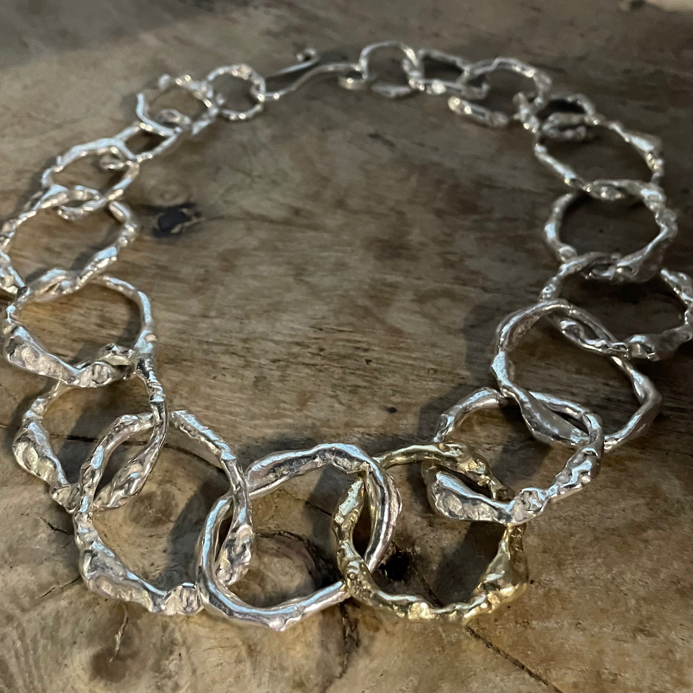 Full Halo Choker in Silver and 9ct Gold