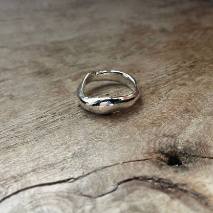 Silver Molten ring - Small